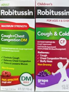 Robitussin 大人用と子供用